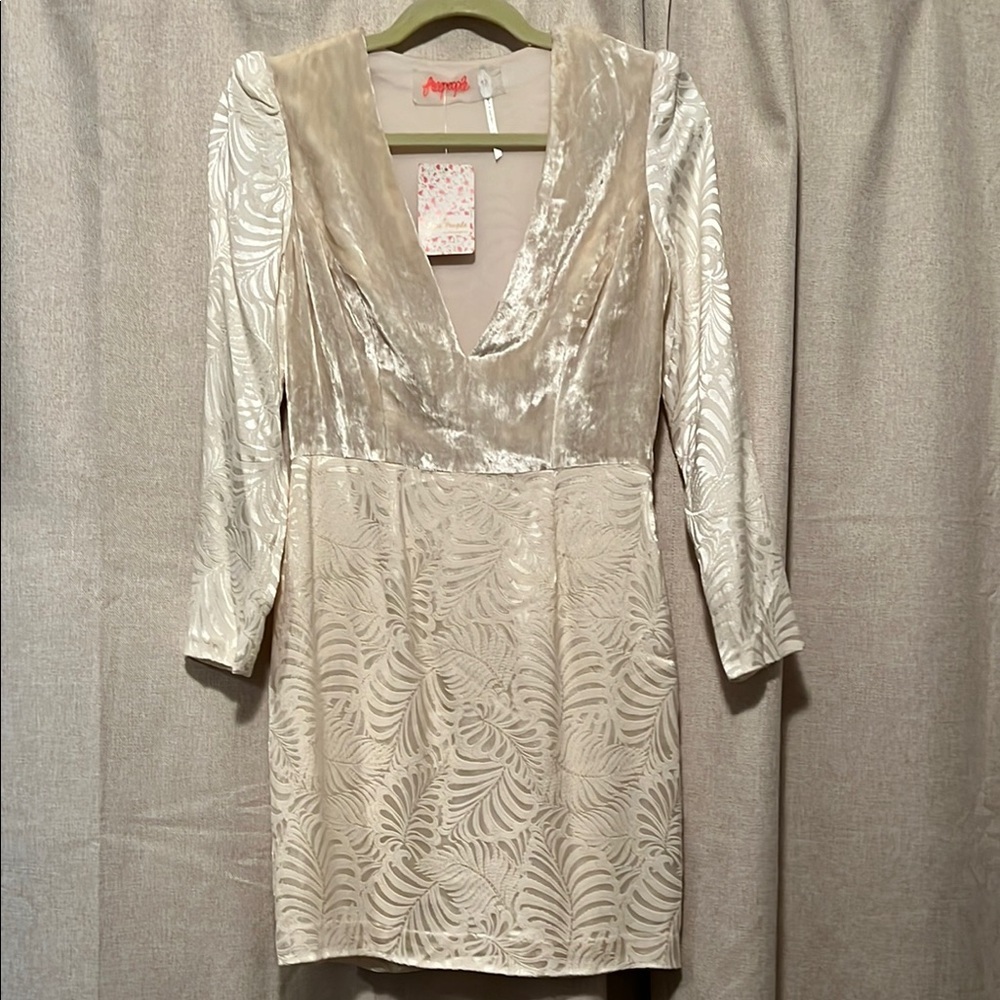Free People Naomi Mini Dress in ivory, size 2 - Picture 2 of 7